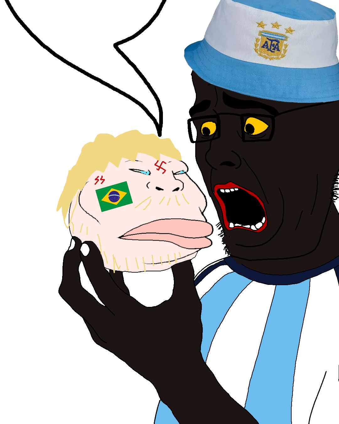 meximutt, talkingballsoyjak, brazilmutt, chinkmutt, skinny chinkmutt, aryan, 2soyjaks, a10 eyes, argentina, ball
