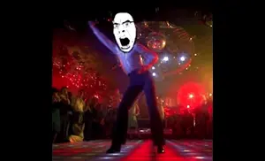 cobson, angry, animated, dance, disco, glasses, music, open mouth, real life, sound