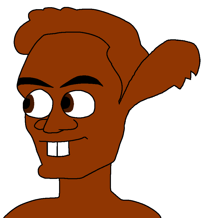 weirdpenis, weirdpubes, 1soyjak, brown eyes, brown hair, brown skin, closed mouth, hair, looking to the left, no beard