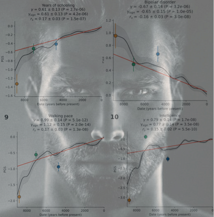 gigachad, beard, black eyes, black hair, buff, closed mouth, dna, embedded giga, front view, frown