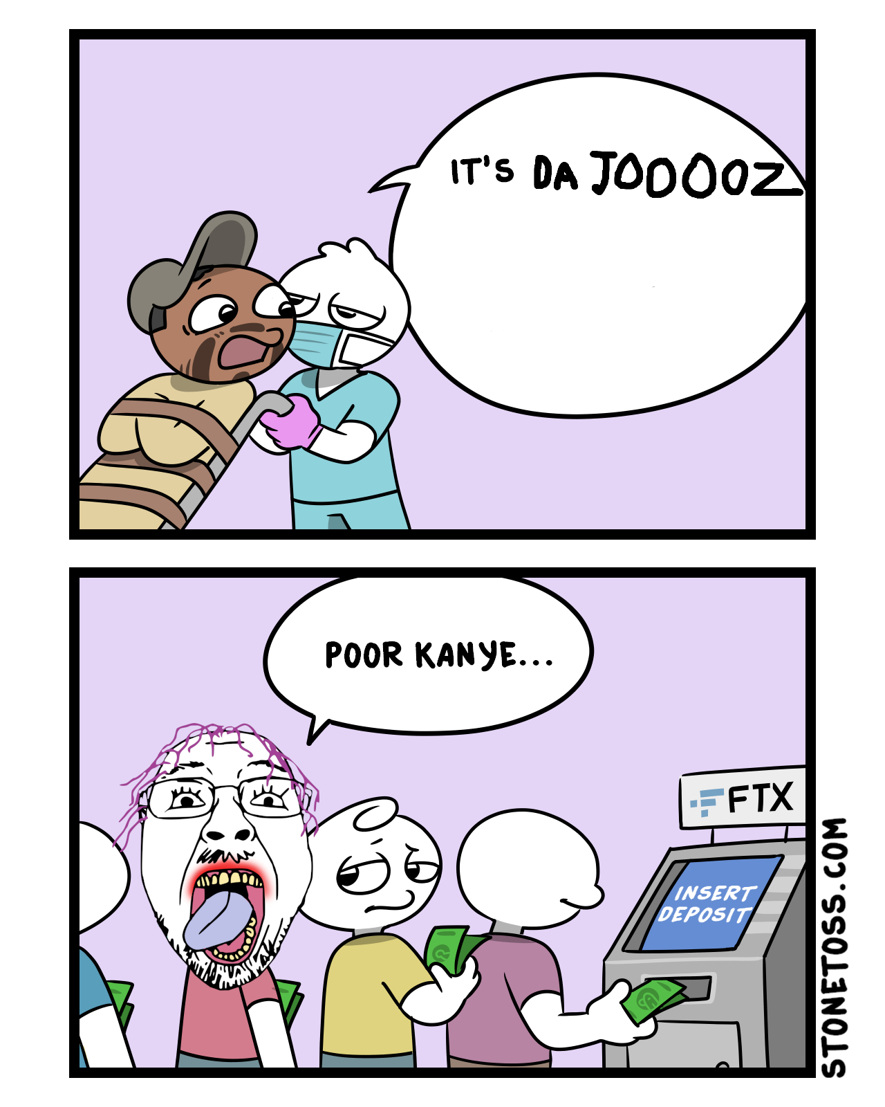 bernd, atm, bank, beard, black skin, cash, comic, concerned, crazed, crazy