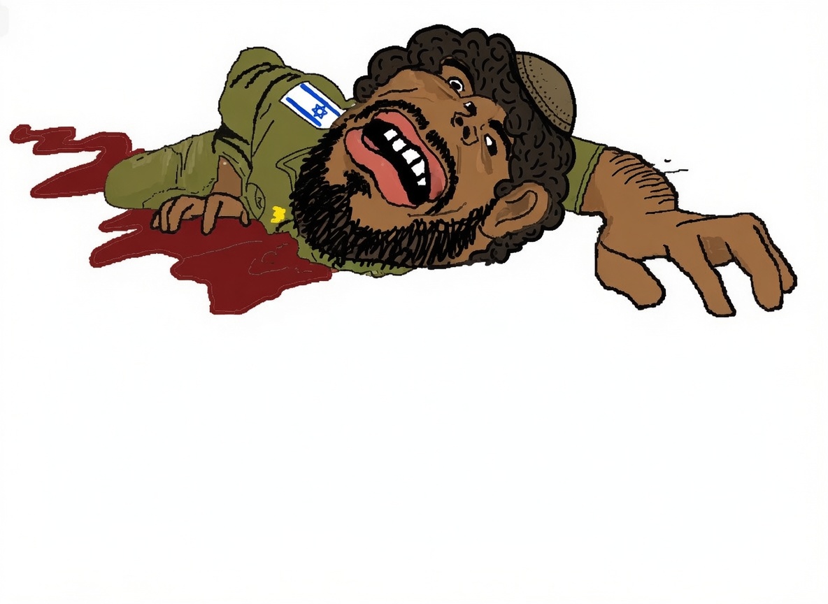 impish soyak ears, impish amerimutt, 1soyjak, beard, black eyes, black hair, brown, brown skin, front view, full body