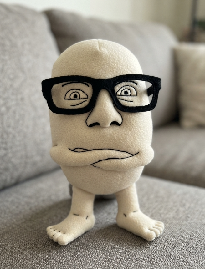 feraljak, punkjak, condiment, 1soyjak, bald, couch, crossed arms, fabric, fat, front view