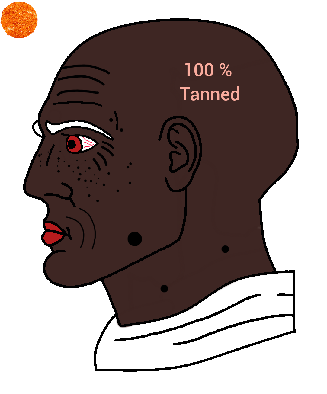 yes chad, 100%tanned, 1soyjak, aliased, angry, bald, black skin, brown, brown skin, buff