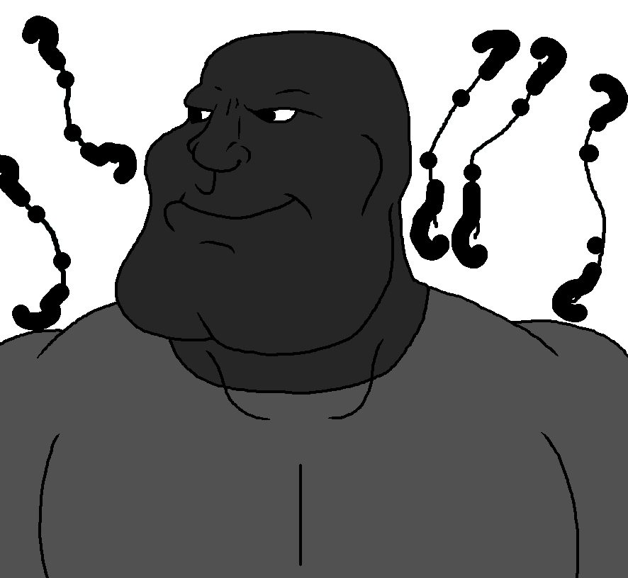 crimsonvoidhydra1488, meximutt, mexiaryan, 1soyjak, bald, black eyes, black skin, buff, closed mouth, clothes
