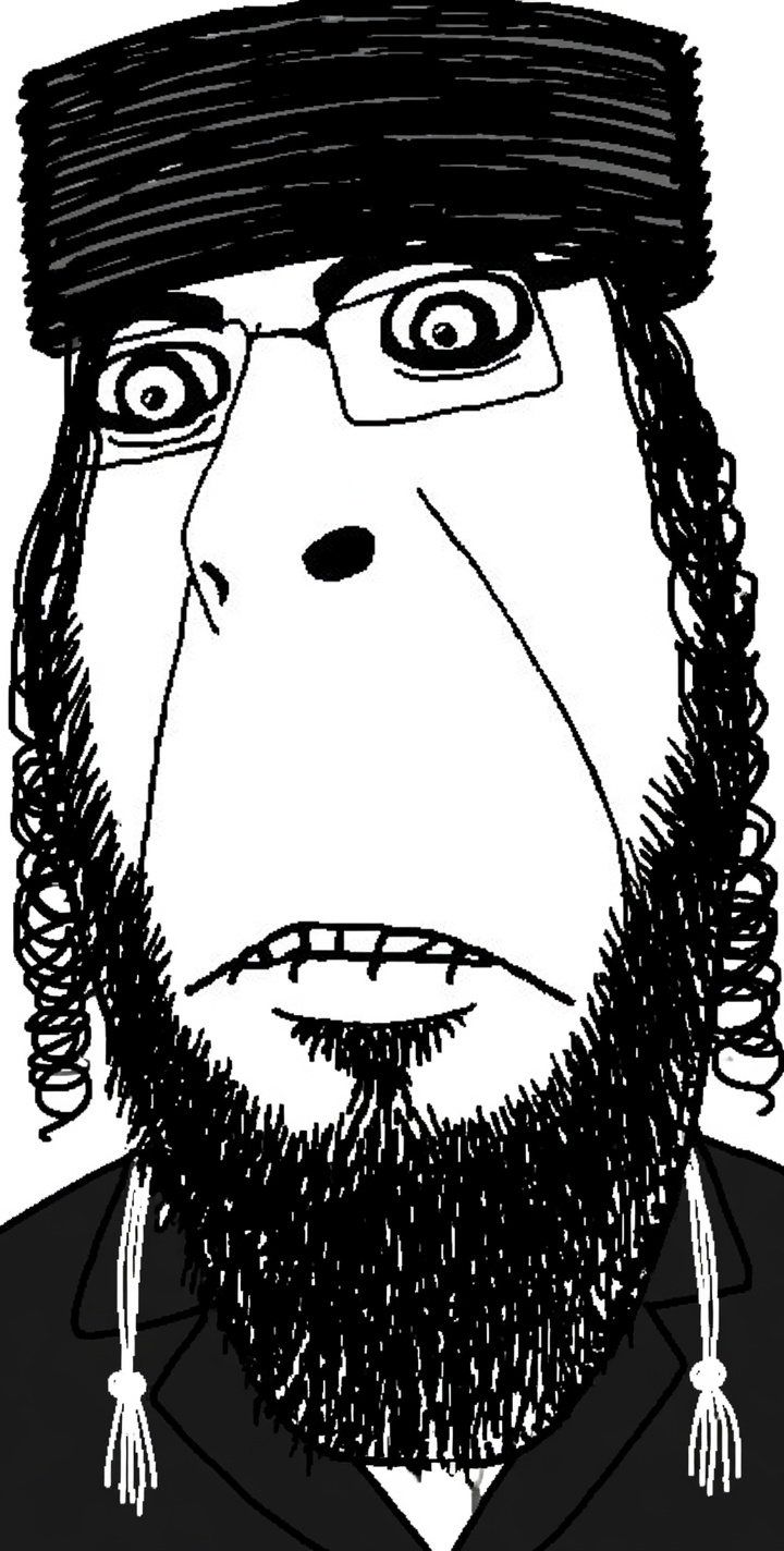 cobson, hornyson, 1soyjak, beard, black eyes, black hair, closed mouth, front view, glasses, hair