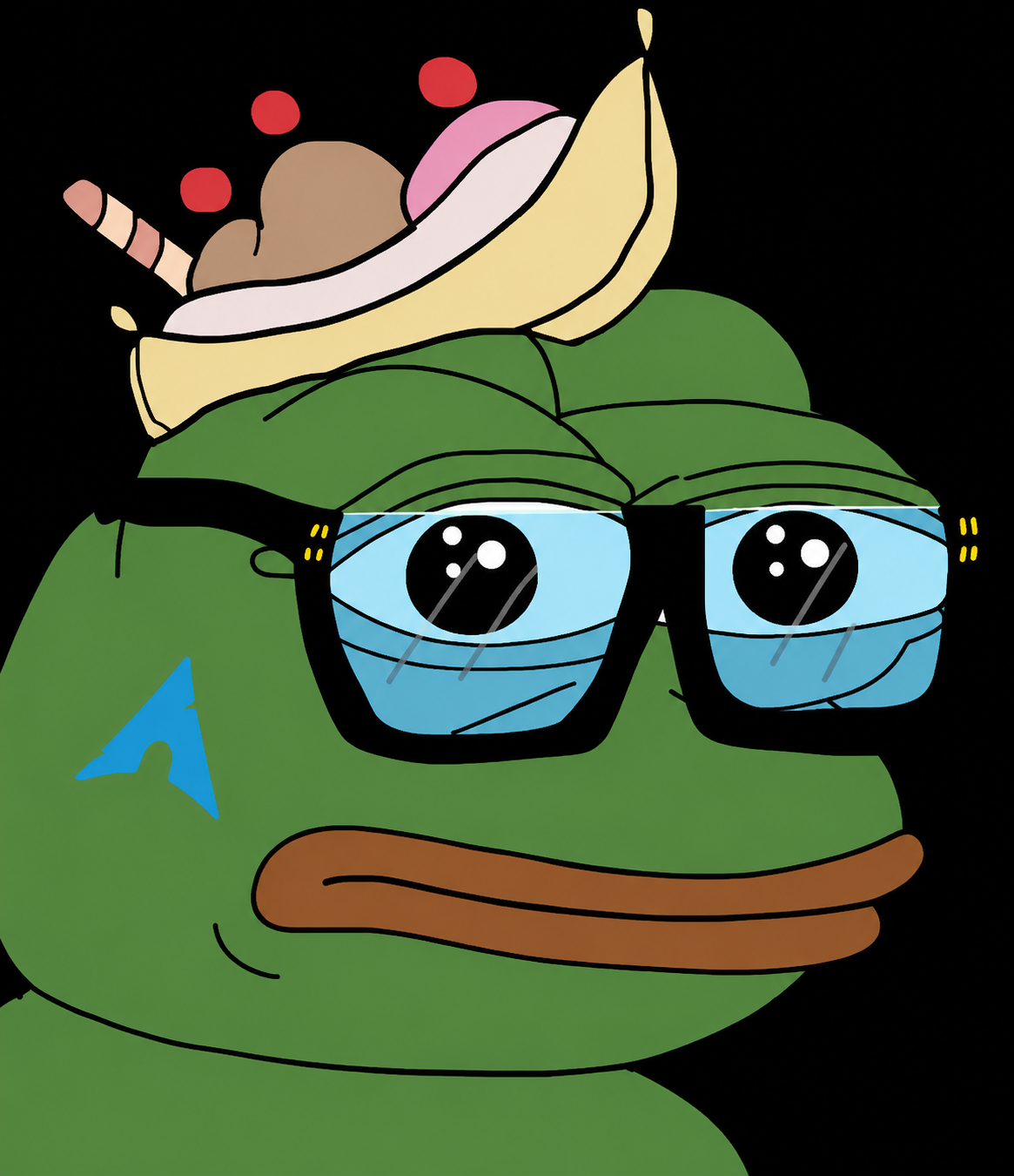 cursed green pepe quote