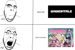 cobson, neutralcob, thing japanese, /v/, anime, closed mouth, glasses, monster girl quest, neutral, open mouth