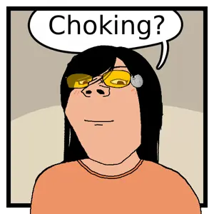 7217 - soybooru.com - 1soyjak bald black_eyes blue_shirt clothes comic comic_sans drawn_background forehead_wrinkles glasses looking_at_you necktie open_eyes open_mouth scared skinny soyak soyak_(.jpg
