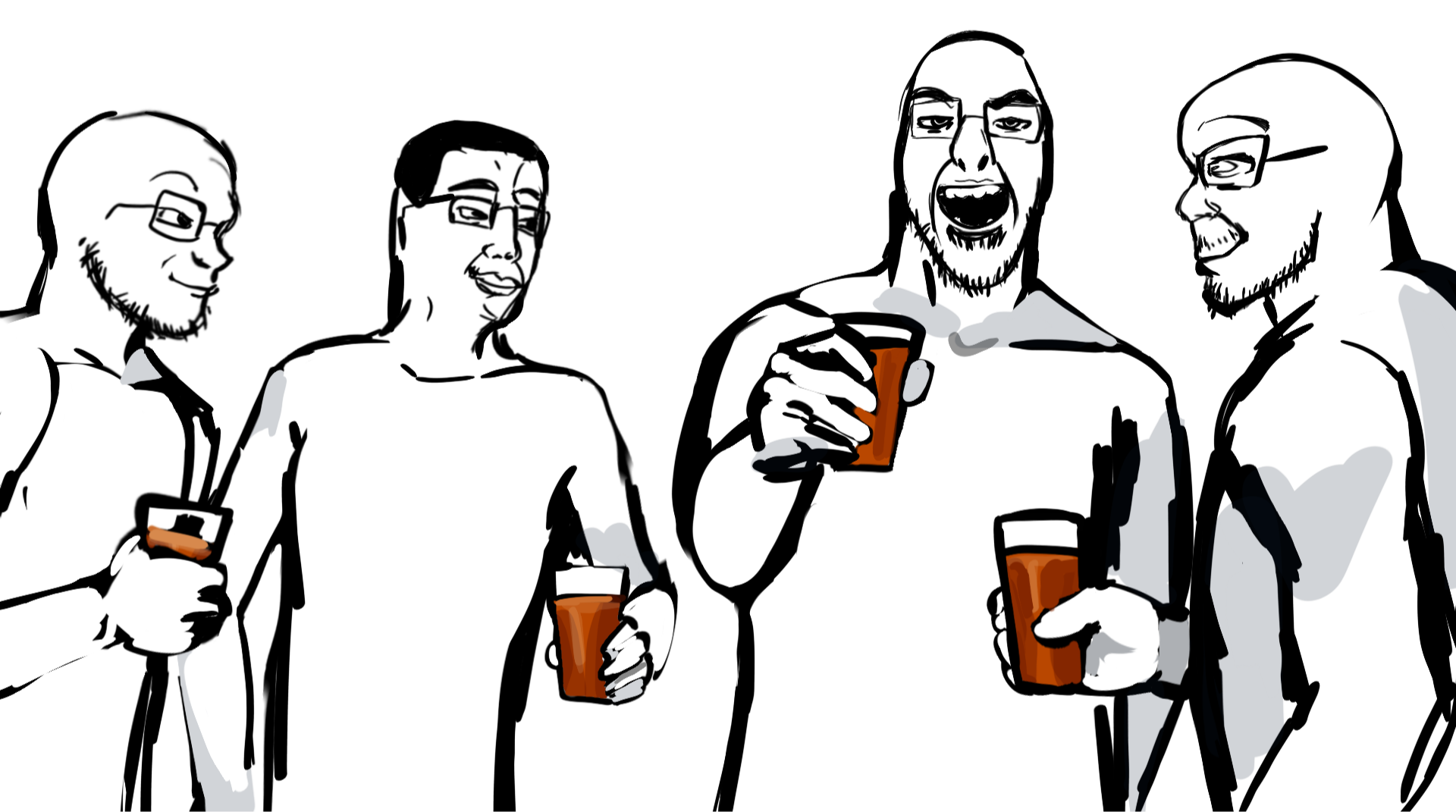 shemmysloota, chudjak, cobson, feraljak, soyak, 4soyjaks, alcohol, bald, beer, black eyes