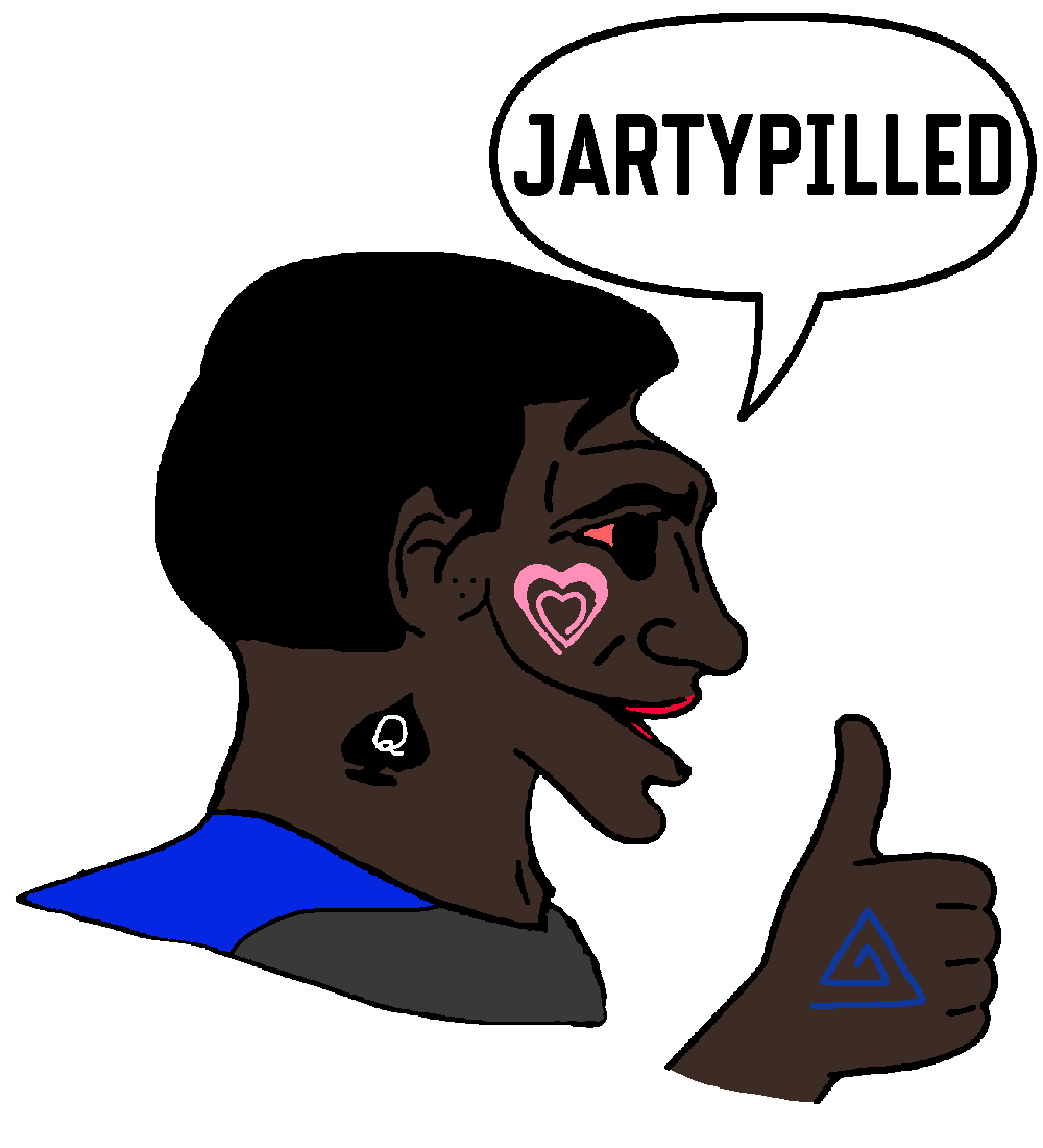 jake, yes chad, yes mutt, jartycuck, natejak, black eyes, black hair, black skin, bloodshot eyes, boylover symbol