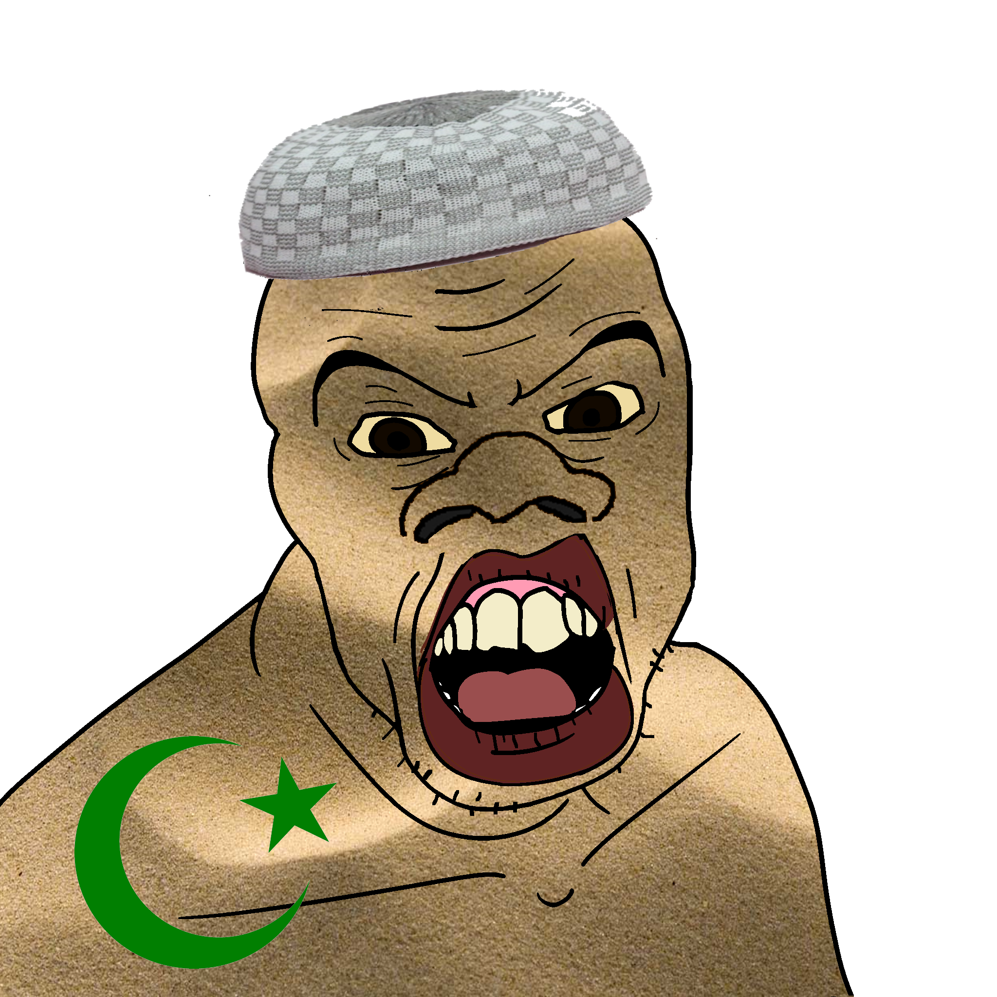 feraljak, feralnigger, niggerjak, angry, black skin, brown eyes, hair, islam, large nose, lips
