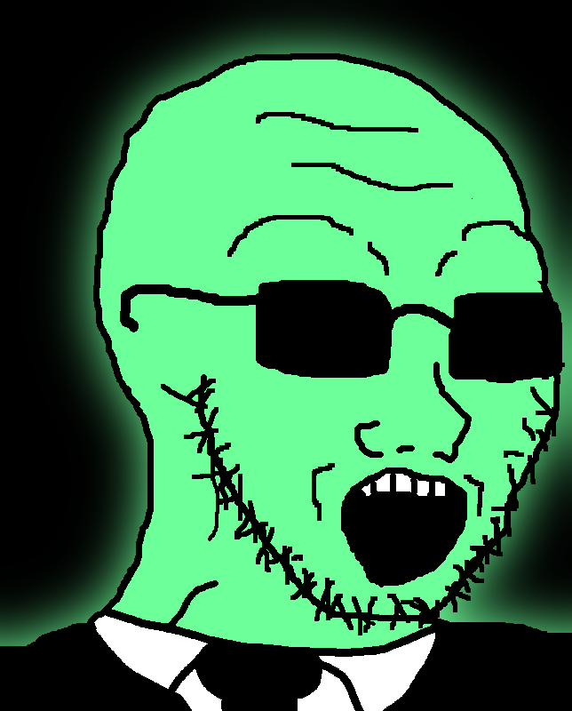 soyak, glowie, black background, black jacket, central intelligence agency, clothes, ear, federal bureau of investigation, glasses, glowing