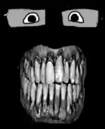 markiplier soyjak, science lover, animated, bad teeth, earrape, glasses, horror, jumpscare, screamer, shocked