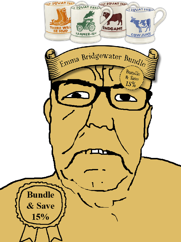 clarksoy, 1soyjak, annoyed, award, bald, bundle and save 10%, ear, emma bridgewater, eyebrows, front view