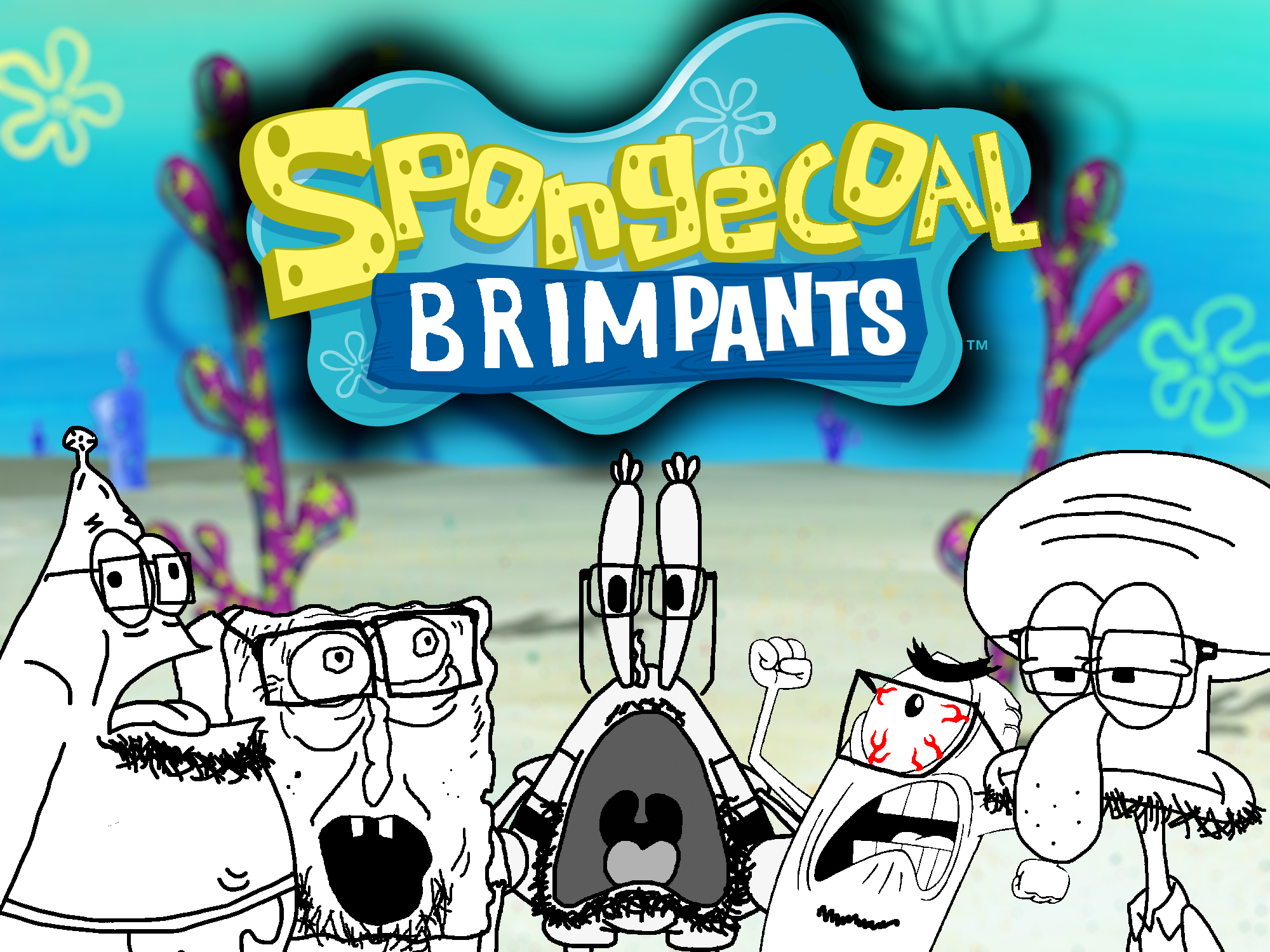 mr krabs, patrick star, plankton (spongebob squarepants), spongebob squarepants, squidward tentacles, krabsjak, pattard, plankton, spongecoal brimpants, squidjak