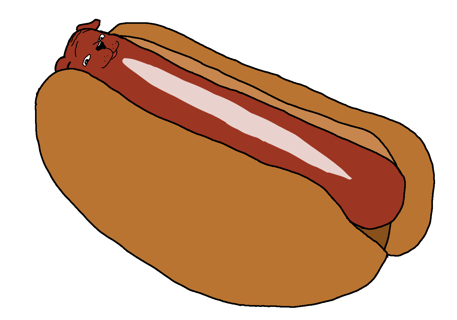 Hot dog barks