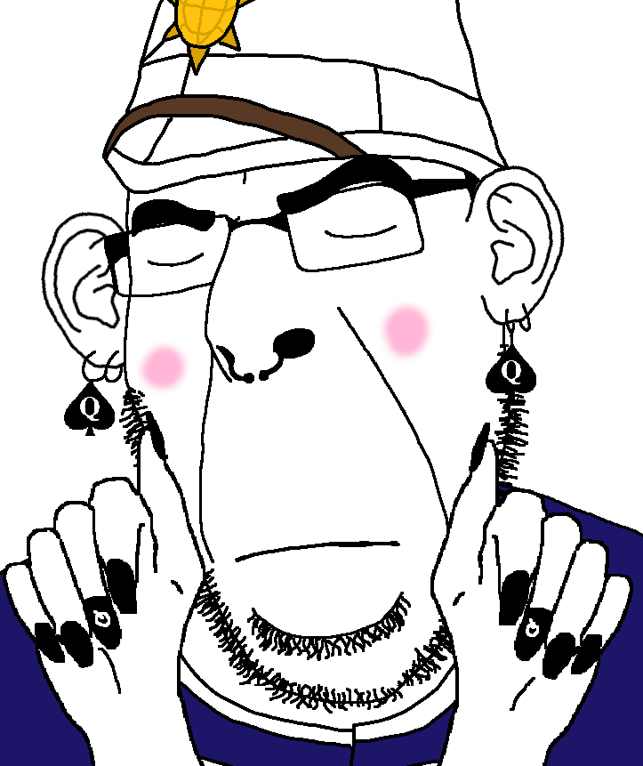cobson, spadeson, spadeson, 1soyjak, bald, black background, black hair, blush, bushy eyebrows, closed eyes