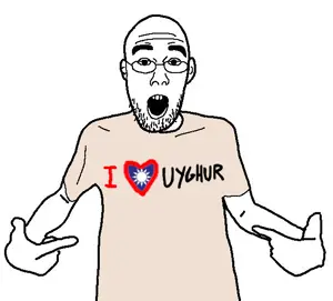 shirtjak, arm, clothes, ear, glasses, hands, heart, i love, open mouth, pointing
