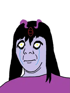 kuzjak, commiepedotroon, closed mouth, clothes, crying, hair, monster girl quest, soyjaks, yellow eyes