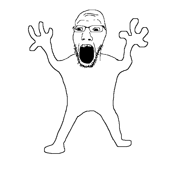 oekjesjak, 1soyjak, animated, bald, dance, full body, glasses, hands, hands up, leg