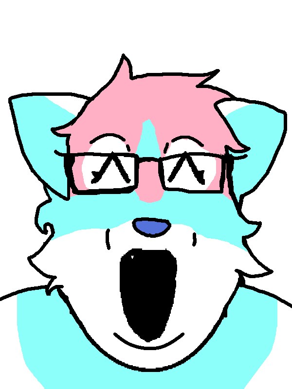 markiplier soyjak, female markiplier, neutralplier, fatfurplier, chin, closed eyes, double chin, fang, fat, front view