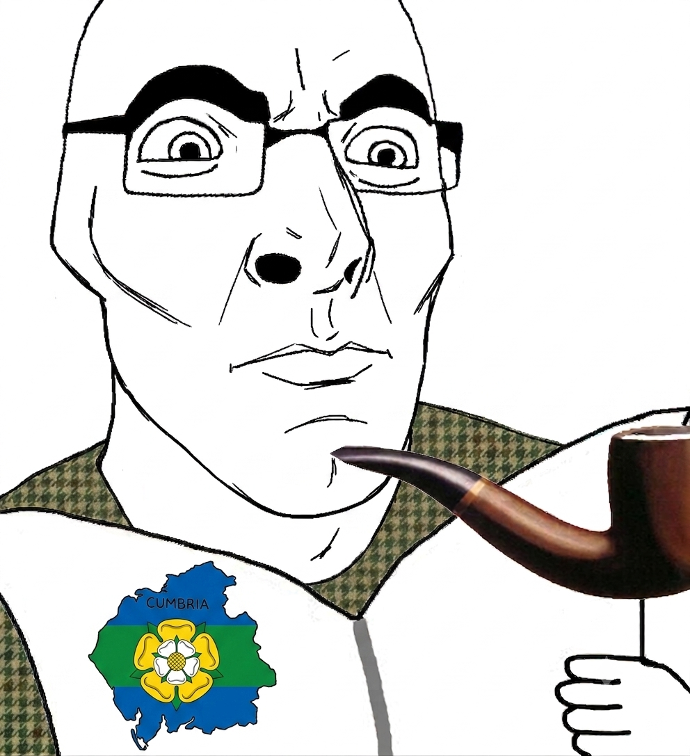cobson, 1soyjak, bald, buff, chad, closed mouth, cumbria, jawline, looking to the right, no beard