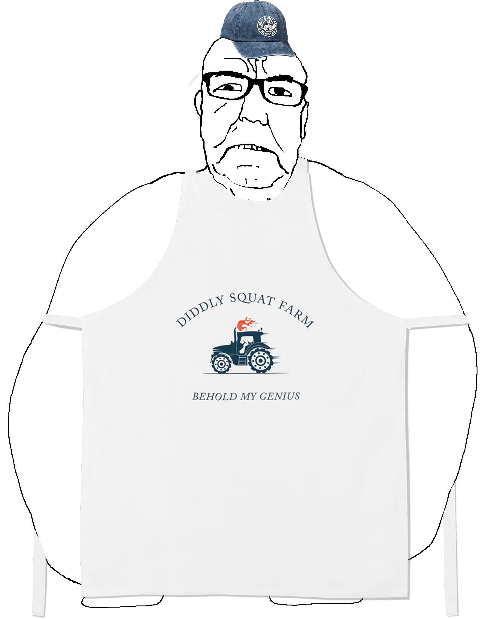 clarksoy, cobson, blobson, hornyson, 1soyjak, apron, bald, baseball cap, black eyes, bundle and save 10%