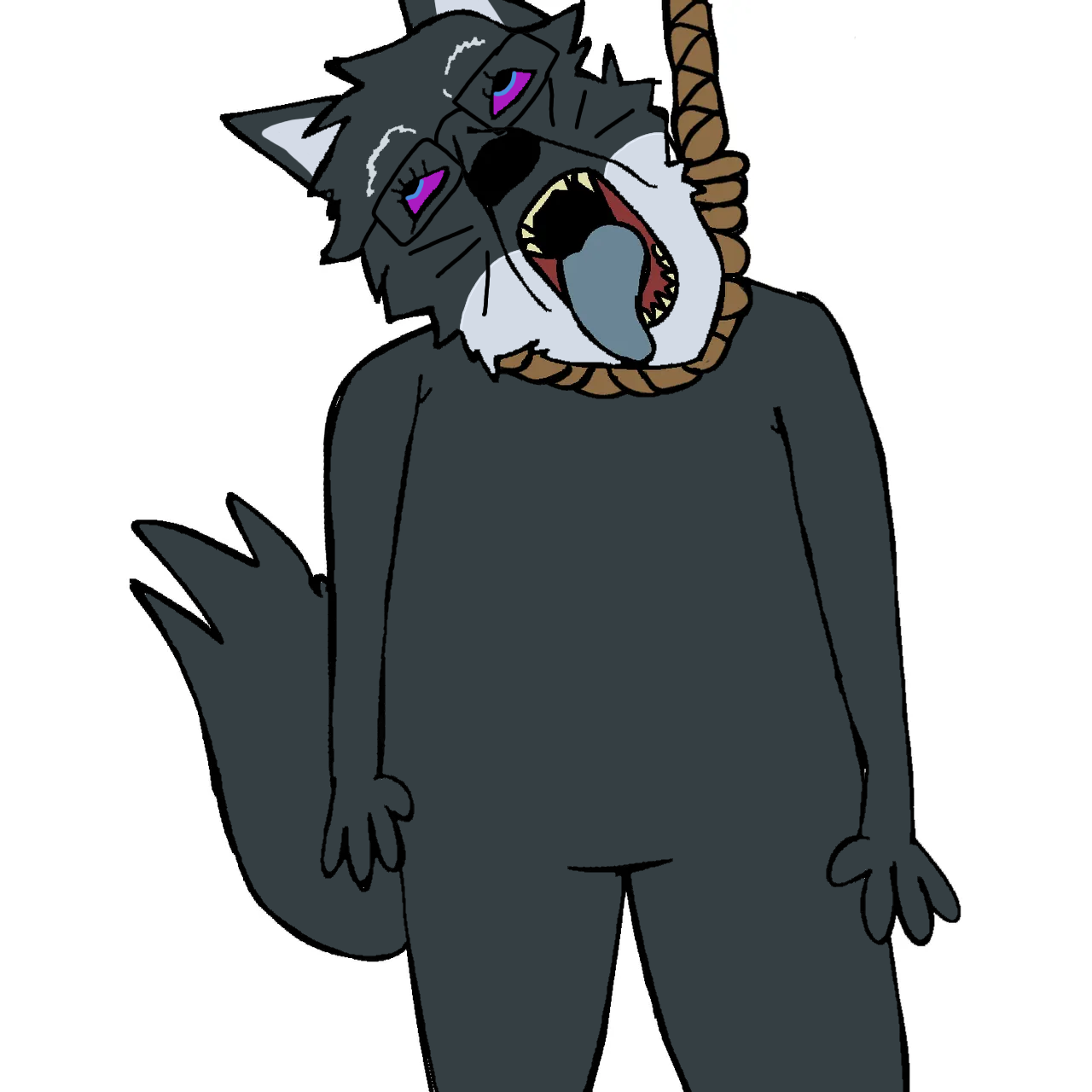 mlgstuff, bernd, hanging troonjak, troonjak, 1soyjak, ack, almost full body, animal, animal ears, arm