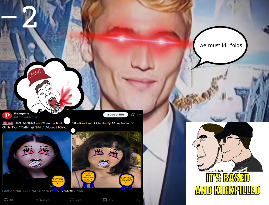 bernd, cobson, feraljak, hanging troonjak, troonjak, it's based and christpilled, 3soyjaks, ack, award, black hair