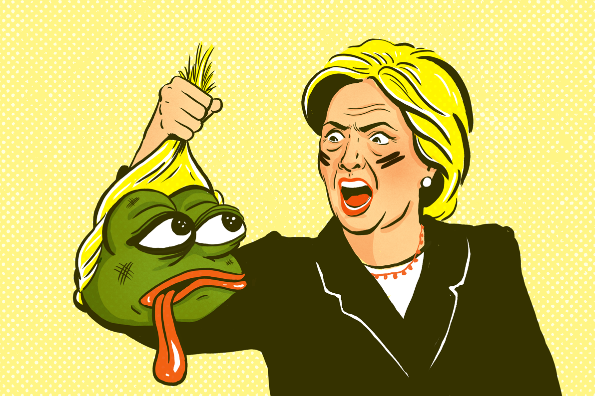 donald trump, pepe, amphibian, angry, animal, black eye, blonde hair, decapitated, election, frog