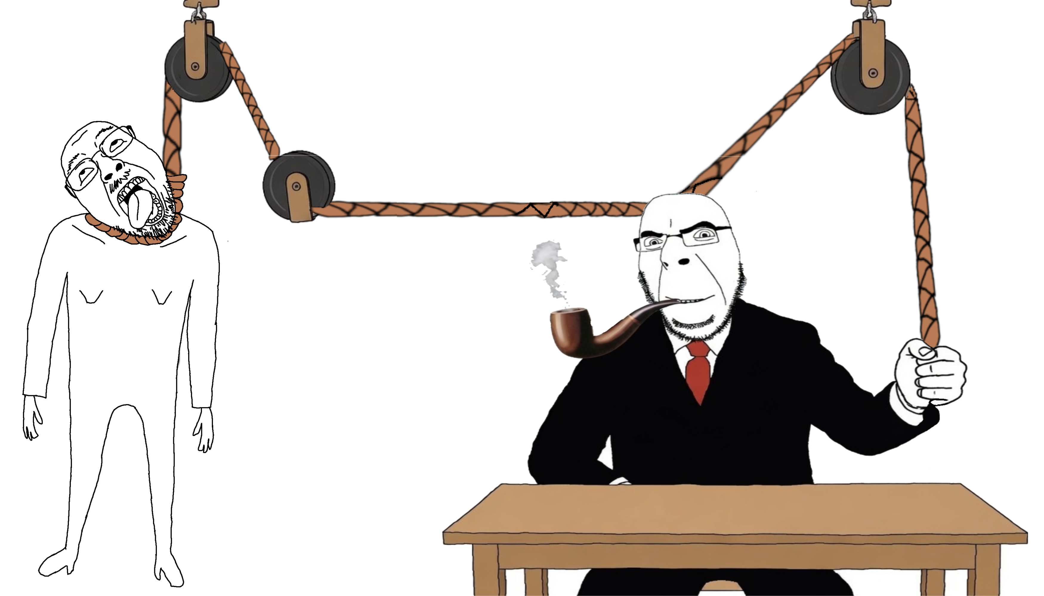 bernd, cobson, 2soyjaks, ack, axle, bald, beard, bleeding, blood, chair