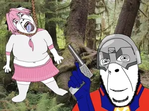 astolfo, peacemaker, bernd, cobson, hanging troonjak, troonjak, 2soyjaks, ack, anti-hero, bloodshot eyes
