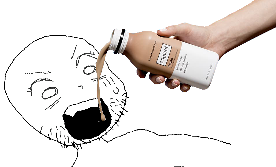 youmujak, 1soyjak, arm, bald, black eyes, black hair, bottle, drink, drinking, drinking soylent