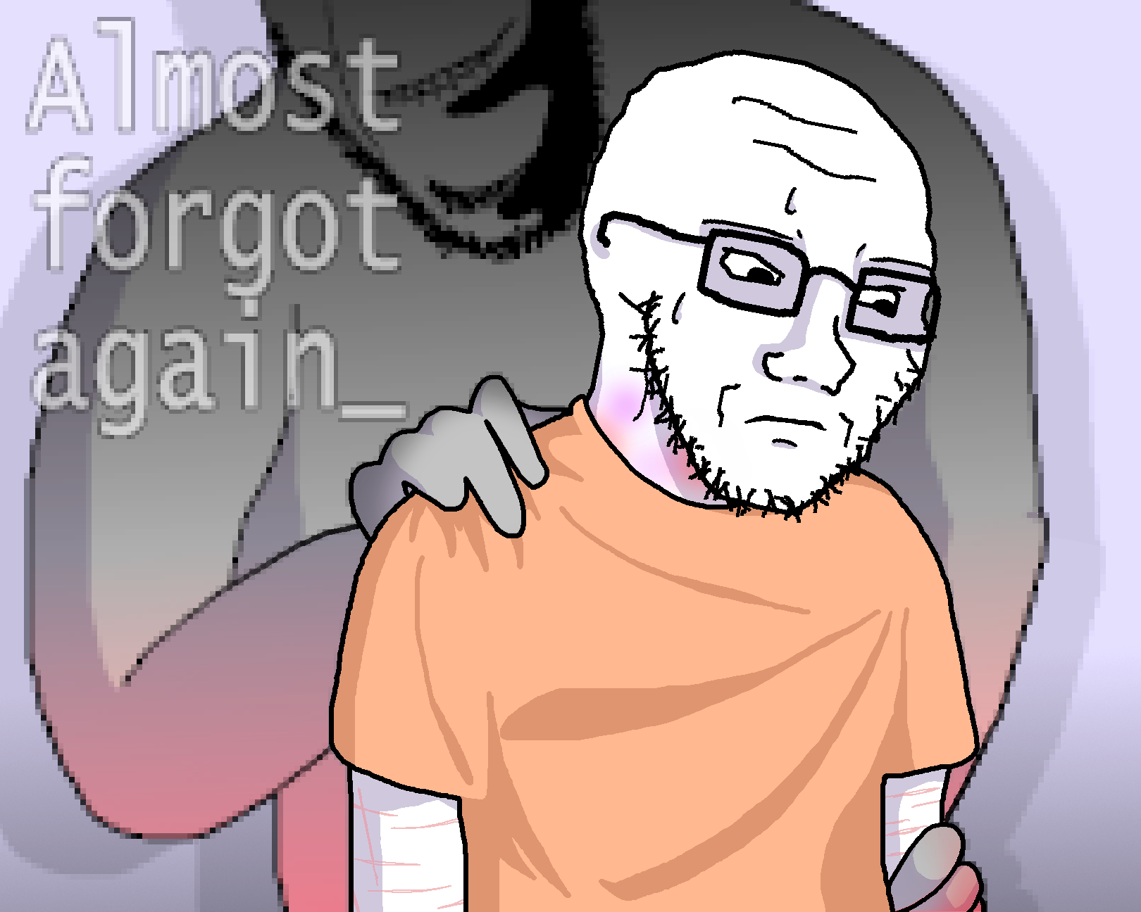 randals strongest warrior, rapeson, cobson, soyak, hornyson, rapeson, 2soyjaks, arm, bald, biting lip