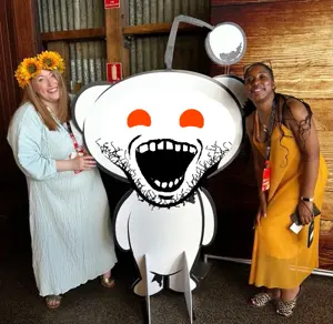 snoojak, soyak, soyak (crazed), black skin, crazed, fat, female nigger, glasses, irl background, looking at you