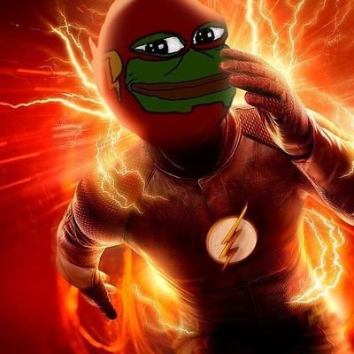 pepe, smug pepe, the flash, the flash (barry allen), amphibian, animal, big lips, closed mouth, frog, green skin