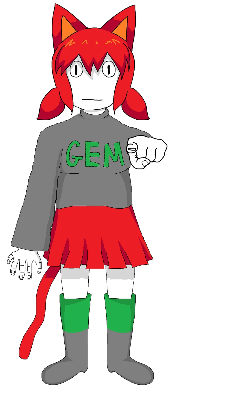 awarder, tama, boot, boots, cat ears, cat tail, catgirl, closed mouth, ear, ears