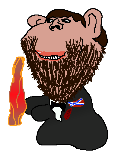 Based on him being a mutt and his skin.