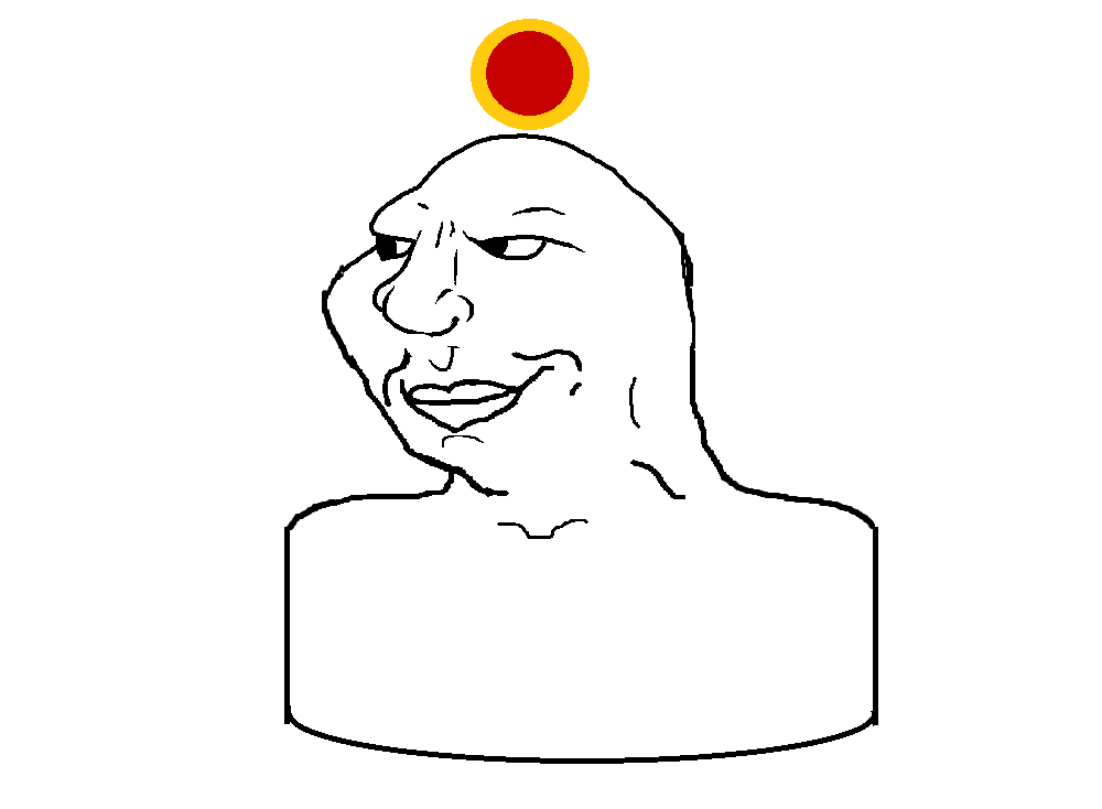 chudjak, meximutt, cheximutt, 1soyjak, bald, black eyes, bust, closed mouth, egyptian mythology, looking to the left