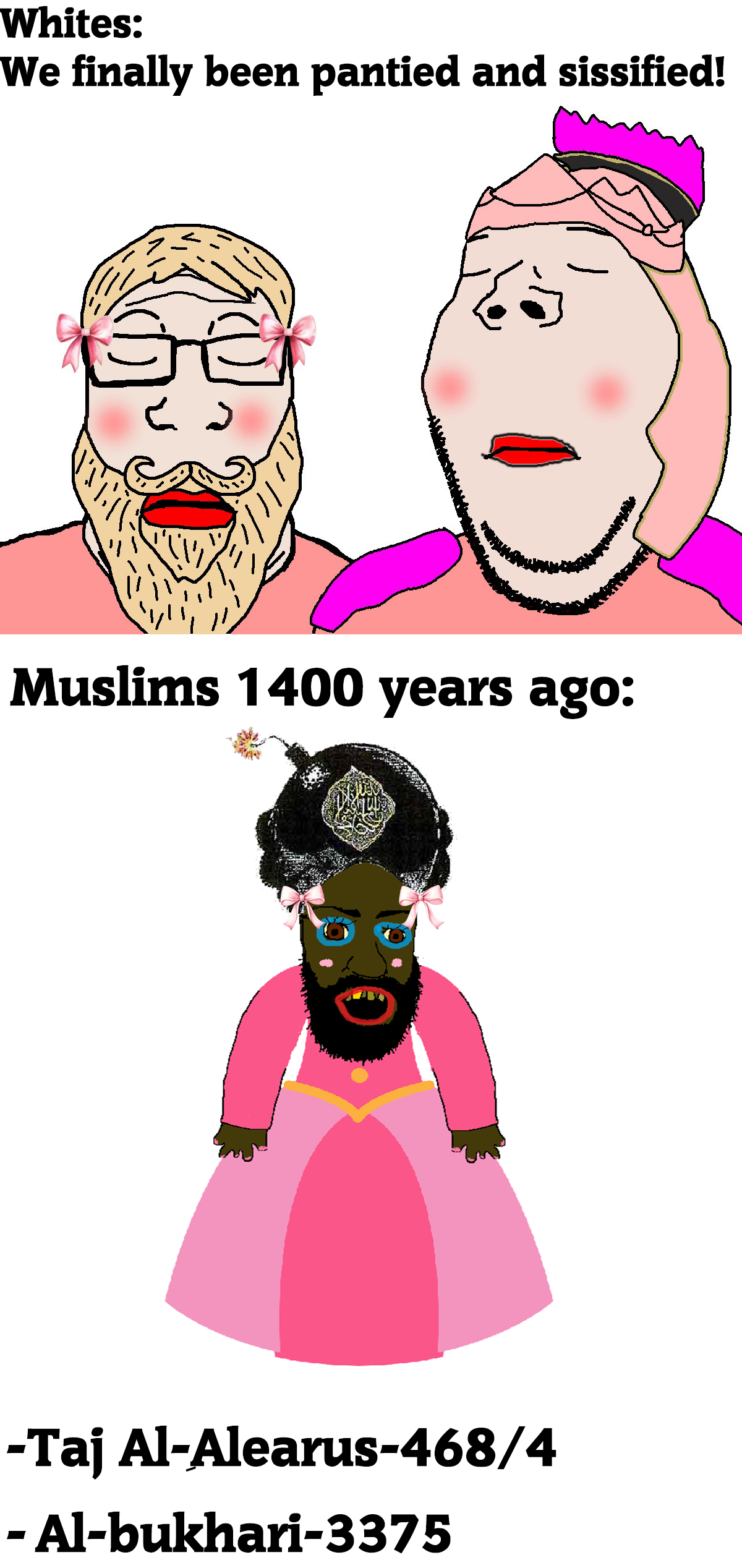 yes chad, feraljak, gapejak, markiplier soyjak, neutralplier, tetojak, wholesome soyjak, it's based and christpilled, arabic text, beard