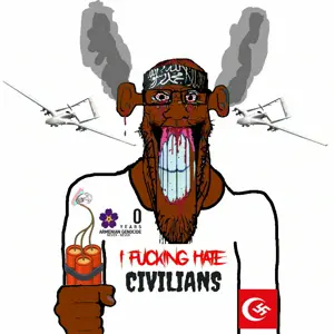bernd, markiplier soyjak, 2soyjaks, arabic text, arm, armenian genocide, black skin, blood, bloodshot eyes, bomb
