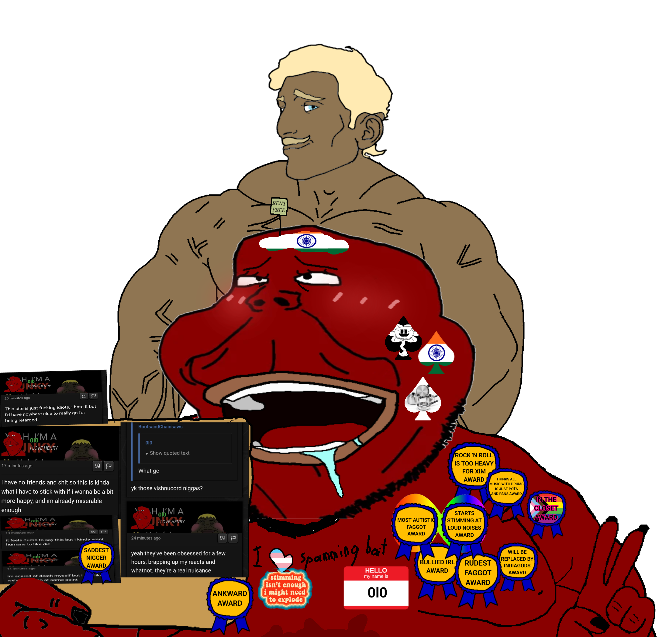 floweyjak, gapejak, impish soyak ears, meximutt, pajeetjak, henry, henrywhore, mexiwhore, pajeetaryan, slopjak