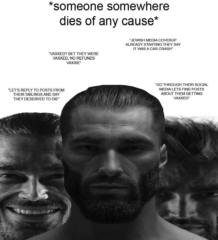 gigachad, 3 gigas, antivax, beard, buff, closed mouth, da jooz, ernest khalimov, front view, gigafied