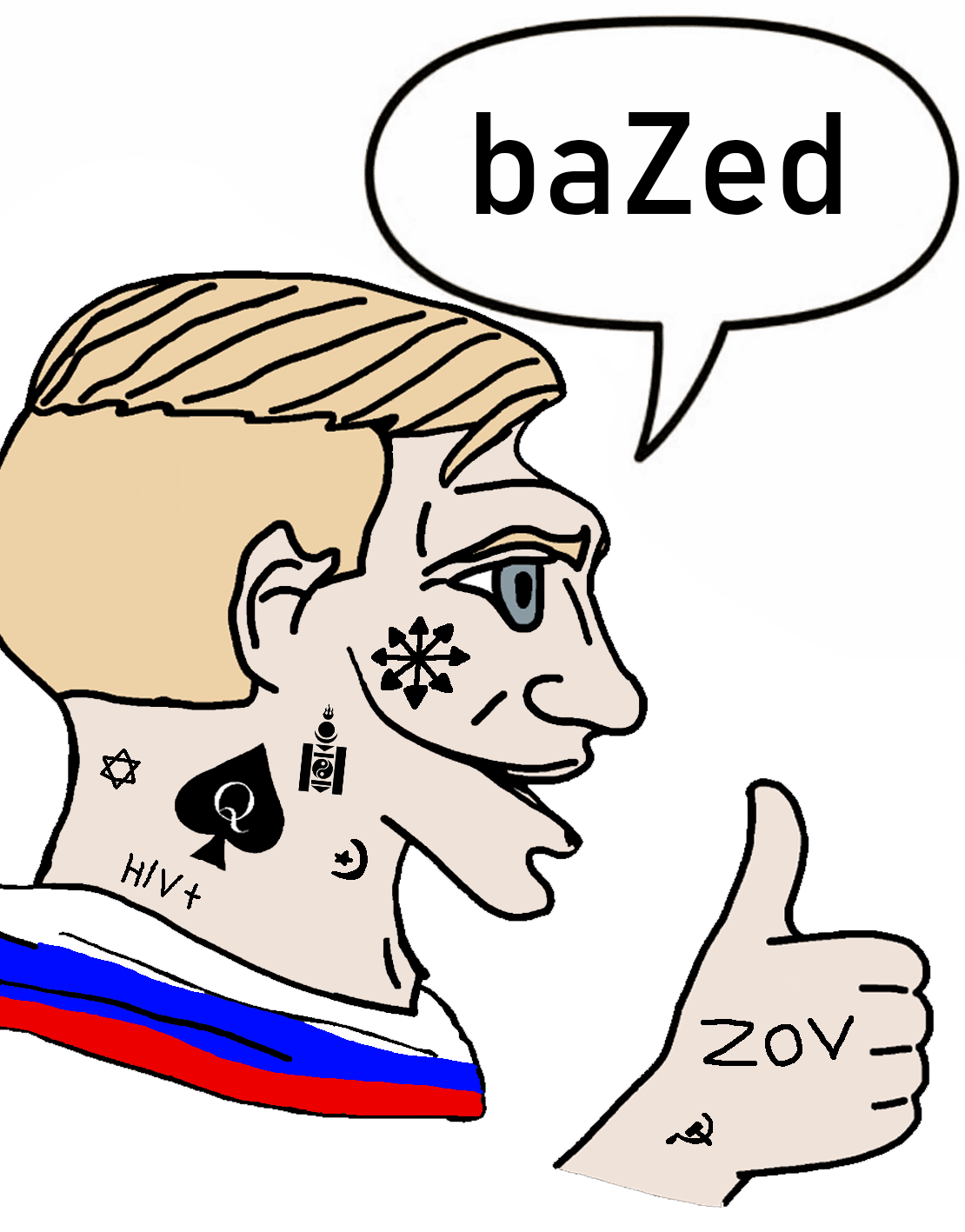 yes chad, yes mutt, 1nas, based, blonde hair, blue eyes, clothes, communism, ear, eurasia