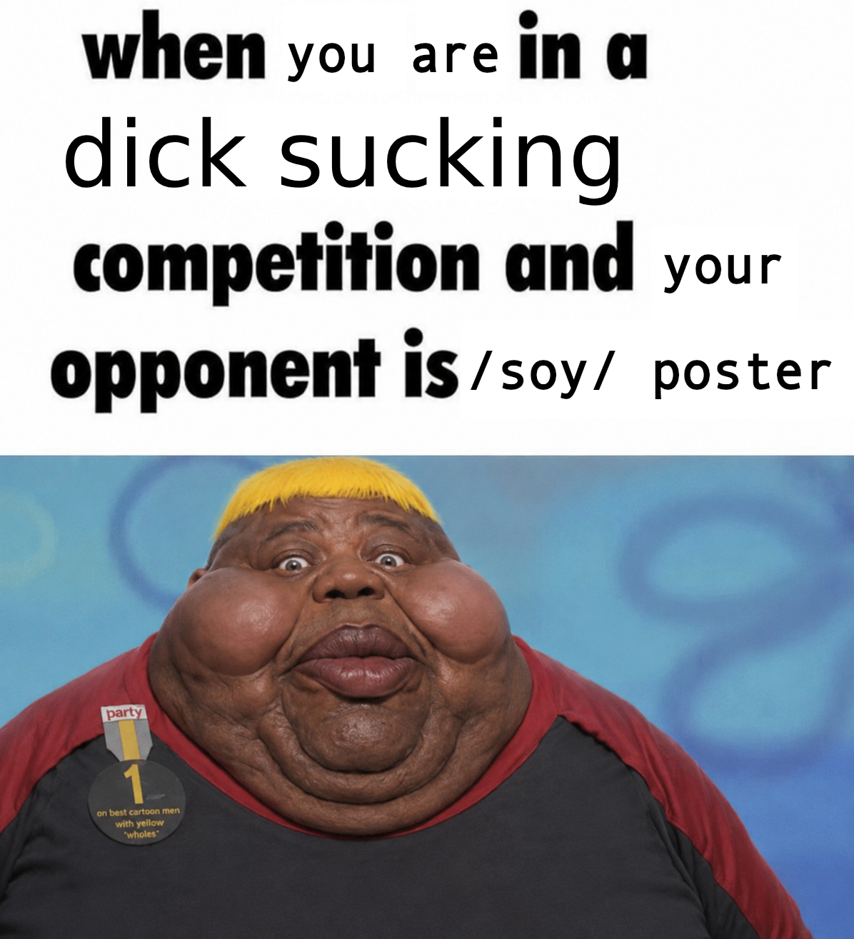 hunky, alicia, fat alicia, hunky twink sex machine, hunky twink sex machine, hunky memes, /soy/, 1 year on bald men with glasses website, 1soyjak, big lips