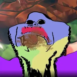 impish soyak ears, colorjak, closed mouth, distorted, poop, poopjak, soyjak, stubble