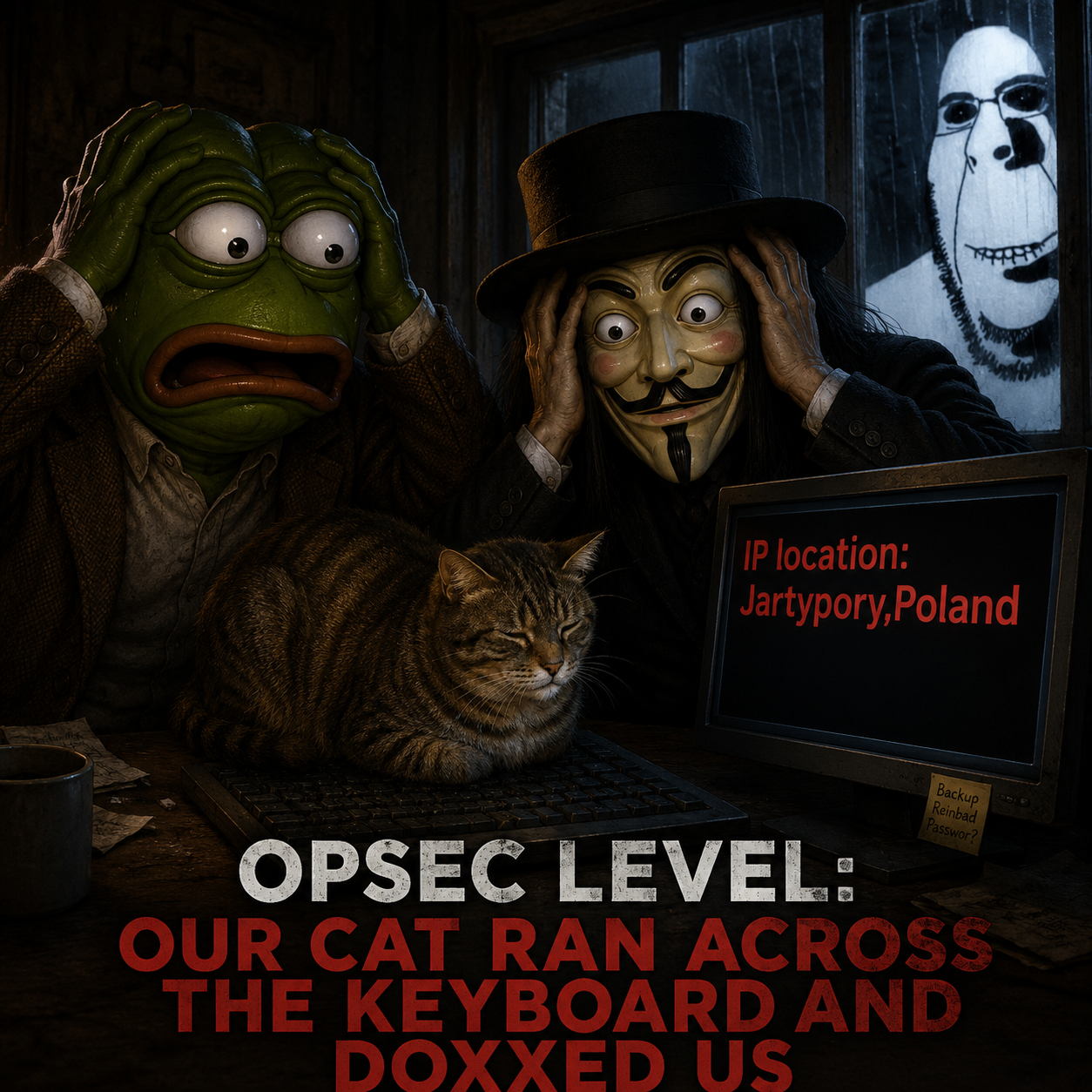 opsec demon, pepe, pepelaugh, rapeson, cobson, hornyson, rapeson, opsec level, 1soyjak, 2nas