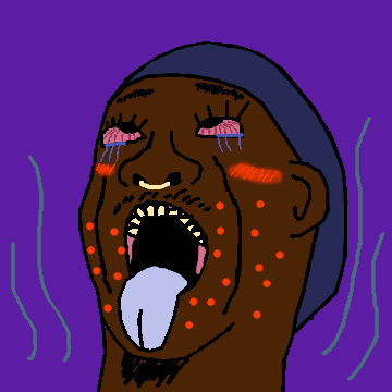 nick gurr, dreamyjak, 1soyjak, ahegao, aids, ambatukam, anal prolapse, bloodshot eyes, blush, brown skin