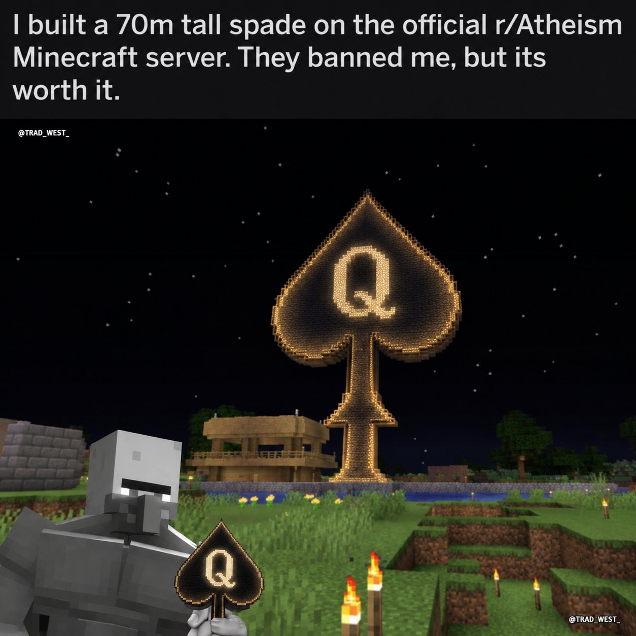 gigachad, villager (minecraft), atheism, bald, buff, christpilled, closed mouth, gray eyes, gray skin, half body